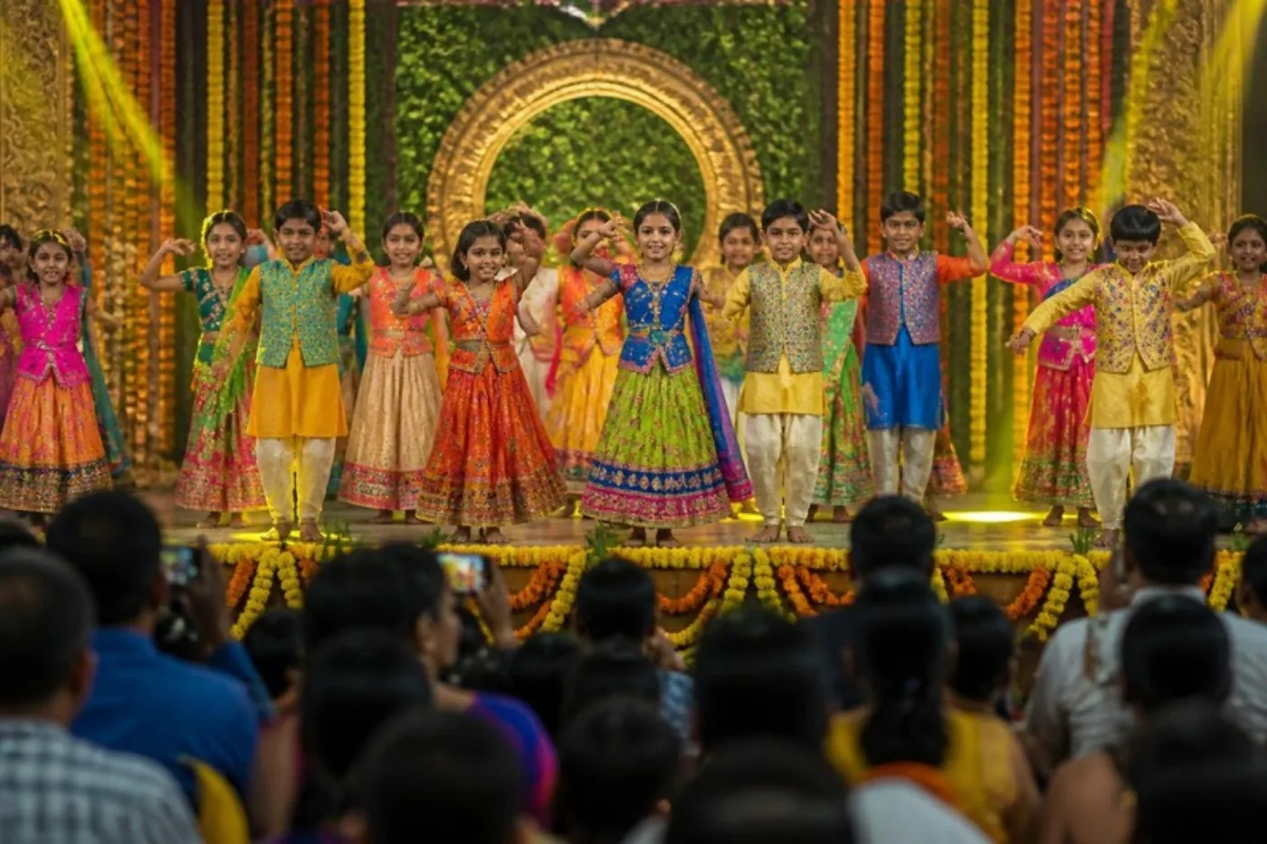 Annual day dance on stage